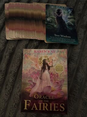 Karen Kay Oracle of the Fairies Deck - Pink Fairy Artwork